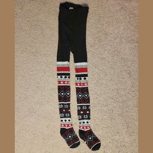 Black, white and red girls stockings